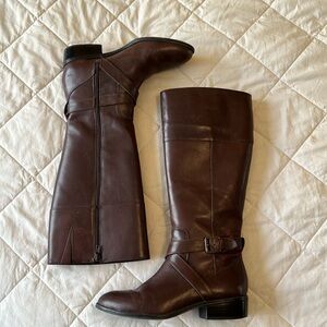 Ralph Lauren riding boots, brown